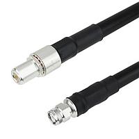 Fairview FMC0311610 TNC Male to N Female Bulkhead Cable LMR-600-DB Coax with Times Microwave Connectors