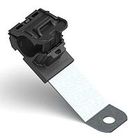 HellermannTyton 151-01650 Ratchet Clamp Ratchet P-Clamp, 0.52 - 0.77" Bundle Dia, 30 Long, 0.26" Hole Dia, PA66HIRHSUV/ST/ZN, Black, 200/ctn