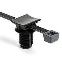 HellermannTyton 156-01610 Cable Tie Mounts PA66HIRHS, BLACK, 1000/CTN