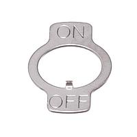 Bulgin P236 Plate On-Off-Plate for 3900 Series Toggles