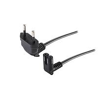 Same Sky (formerly CUI Devices) AC-R-C7-FR-S-B EU AC Power Cord AC Cord Europe RA, C7 for C8 inlet Flat RA, HO3VVH2-F 0.75MM/2, 1M, Blue