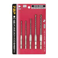 TOP Kogyo ECD-3560 Hex Shank Concrete Drill Set (5pcs)