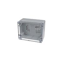 Bud Industries PN-1323-C Electrical Enclosures IP65 NEMA 4X Box with Clear Cover (4.5 X 3.5 X 2.2 In)