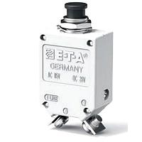 E-T-A Circuit Breakers 482-G334-J2M2-E3S0T-20A Thermal Single pole compact high performance thermal circuit breaker with tease-free, trip-free, snap action mechanism and push/pull on/off manual actuation (M-type TO CBE to EN 60934). An indicator band on the push button clearly shows the tripped/off posit