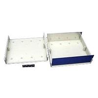 Hammond Manufacturing 1598DGY Instrument FR ABS w/Alum. Ends 7.09x8.11x2.52" Grey