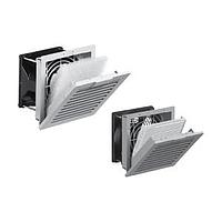 Hammond Manufacturing PF11000T12LG230 Filter Fan 16 CFM Filter Fan, 230V N12 - Lt. Gray