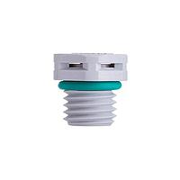 Amphenol LTW VENT-PS1NGY-O8001 Hardware Pressure Relief Vent, M12 Plastic, Without Nut, M12x1.5, Screw Thread, > 550ml/min at 7 kPa, ePTFE (Oleophobic), Gray, IP69K