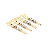 Amphenol SINE Systems SP20M2G30 Contacts Pin Contact, Stamped, Size 16, Gold 30u" over Nickel, Wire Range .34-.50mm , 22-20 AWG, with 3 Tangs. 3,000 pcs. Reel