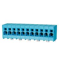 Same Sky (formerly CUI Devices) TBL008-1000-11BE Fixed Terminal Blocks Terminal block, screwless, 10.0, Horizontal, 11, Blue
