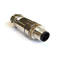 Bulgin PXMBNI12FIM12ASCPG7 Sensor Cables / Actuator Cables M12 Cu Ni Plate M InLine Flx Body