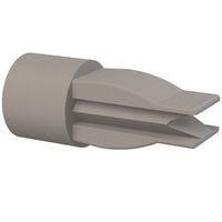 Essentra Components 60SPG00004 Grommet Nut Grommet Nut, .270x.290 Hole, .020-.140 Panel Thk