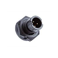 Amphenol LTW AU-06PMMP-LC7001 Standard Circular Connector Ceres, Mini Size, Plastic, 2A, 06 pins, Male Connector, Male Contact, Circular, 2 Points Lock, PCB 180, Receptacle, IP67