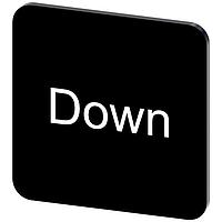 SIEMENS 3SU19000AF160DM0 Labeling Plate, Down INSCR. LABEL, BLACK 22 X 22MM, DOWN