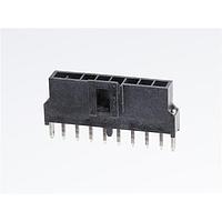 Molex 105311-1308 Shrouded NanoFit Hdr Vrt 8Ckt SR SldrClip Blk 30Au