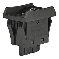 NKK Switches JWM11BA1A-A Rocker Switches SPST TV5 RATED BLK BARIER/CAP HORZ MARK