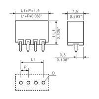 Weidmuller 1753083001 Fixed Terminal Blocks SL-SMT 3.50/12/180G 1.5SN BK TR