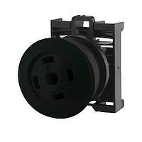 Eaton M22S-DRP-S-X Pushbutton Operators MTN MUSHROOM PB BLK BUTTONLESS