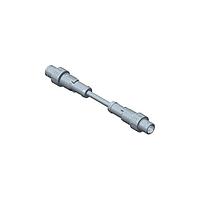 Amphenol LTW M12D04ML-12DML-PDA05 Sensor Cables / Actuator Cables Circular Metric Connector MPronto-12 (M12 Push Pull), D Code, Plastic, 4A, 04 pins, Male Connector, Male Contact, Straight-to-Straight, Overmolded Double Ended, Length 500mm, IP68 Mated