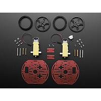 Adafruit 3216 Mini Round Robot Chassis Kit - 2 Wheel with DC Motor Mini Round Robot Chassis Kit - 2WD with DC Motors