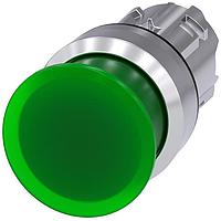 SIEMENS A6X30139802 Mushroom ILLUM. MUSHROOM PUSHBUTTON. 30MM. GREEN