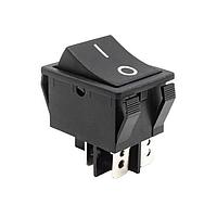 E-Switch R5FBLKBLKFF0 High Current Rocker Switch 15A 250V DPST Off-(On)No Lamp