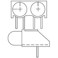 Dialight 550-0001-858F LED Circuit Board Indicators T 1 3/4 SING CUSTOM CBI