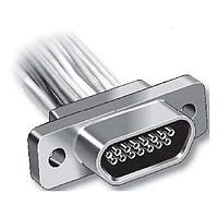 Glenair MWDM2L-9S-4K5-6P Micro-D D-Sub Connectors MICRO D PREWIRED CON 9CNT SKT #24AWG