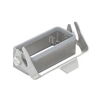 HARTING 19443100306 Headers & Wire Housings 10B INOX (Stainless Steel), Single Lever, Bulkhead Mount Housing, with FKM sealing