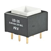 NKK Switches UB26SKG03N Sealed SQUARE DPDT ON-ON PC BODY ONLY .4VA