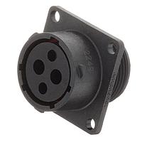 Amphenol SINE Systems RTS014N2S03 Connectors RCP SQ FL 4POS SZ 14 SCKT SEAL