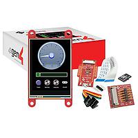 4D Systems SK-gen4-24PT-AR Display Development Tools Starter Kit for gen4-uLCD-24PT-AR with 4D Arduino Adaptor Shield-II, 4D-UPA, 4GB Industrial microSD Card, 150 mm FFC Cable, 5-way female-to-female ribbon cable with male-to-male adaptor