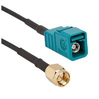 Amphenol RF 095Z820-165M100 RF Cable Assemblies FAKRA Straight Jack to SMA Straight Plug RG-58 50 Ohm 1 M inches Z Key Code (39.37 Inches)
