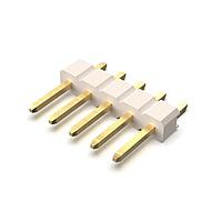 GCT (Global Connector Technology) BG301-05-A-0540-L-B Headers 5w, 2.54mm Pth Header, SIL, SMT, Horiz, GF, LCP Natural, T+R+C