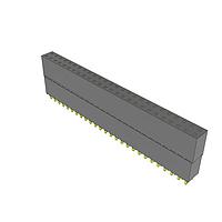 Samtec ESQ-126-58-G-D Sockets Elevated Socket Strip, 0.100" Pitch