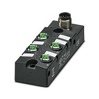 PHOENIX CONTACT 1197405 Sensor Cables / Actuator Cables Sensor/actuator box   application: Standard   connection method: M8 socket Metal   number of slots: 4   number of positions: 3   coding: A - standard   slot assignment: single   status display: yes   pnp; master cable connection: M12 plug connection