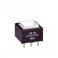 NKK Switches UB15SKG03N Pushbutton Switches SPDT ON-(ON) AU PC
