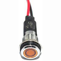 Mallory Sonalert FL1M-12FW-1-Y24V Indicators LED YEL 12MM NUT 24VAC/DC