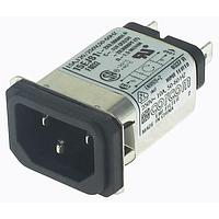 P&B 15EJS1 Inlets 15A IEC-1/4" FASTON SNAP IN MOUNT