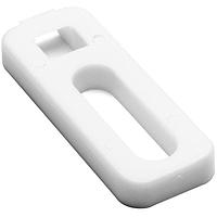 HellermannTyton CTAP110C2 Cable Tie Mounts Cable Tie Anchor Mount, 0.20 x.75" Hole Dia, 0.20" Max Tie Width, PA66, White, 100/pkg