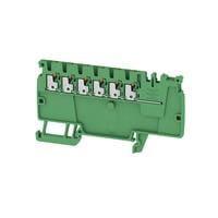 Weidmuller 2614100000 DIN Rail Terminal Blocks AAP11 1.5 LI GN/OR