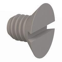 Essentra Components 50M060100H008 Slotted Countersunk 90 Slotted CSK Screw, M6 X 1 Thread, 8mm Lg