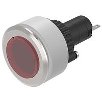 EAO K14-040.210051 Panel Mount Indicators / Switch Indicators Indicator-Set flat lens red raised ST/PT 24VAC/DC