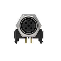 AMP Connectors - TE Connectivity 3-2172072-2 Right Angle M12 FMLE PNLREAR 4P ACODE PCBSTAND RA