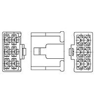 AMP Connectors - TE Connectivity 174204-1 Housing 250 FASTON PLUG 6P