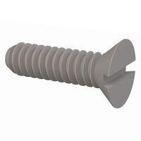 Essentra Components 020632A050 Slotted Countersunk 82 Slotted CSK Screw, #6-32 Thread, 1/2 Lg