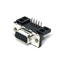 Amphenol Commercial Products D09S13B6UA00LF Receptacle DSUB R/A STB 9P SOCKET