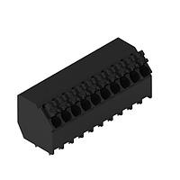 Wurth Elektronik 691810120307 Fixed Terminal Blocks WR-TBL 3.5mm pitch Monoblock THR Black 45 deg Dual Pin cable entry Screwless Push In 7P