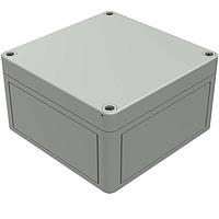 Rose 601313110 Enclosures ENCLOSURE, ECO COMP, RAL 7035, 130 X 130 X 75MM, THERMOPLASTIC