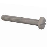 Essentra Components 50M035060N025 Pan Slotted Pan Slotted Screw, M3.5 X .6 Thread, 25mm Lg