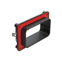 Amphenol SINE Systems ARBF-1A Accessories Interface Flange for 102, 128 Position Receptacles, Keyed A, Black